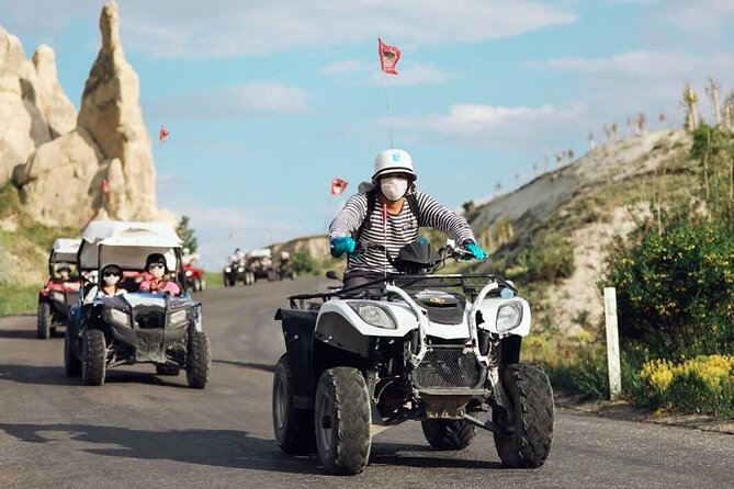 2-Hour Cappadocia Quad Bike Tour - Pickup, helmets, and the English-speaking guide touch