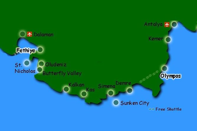 4 Day Turkey Gulet Cruise: Olympos to Fethiye - Day 3: Butterfly Valley, Oludeniz Blue Lagoon, Paragliding Option, and St. Nicholas Island