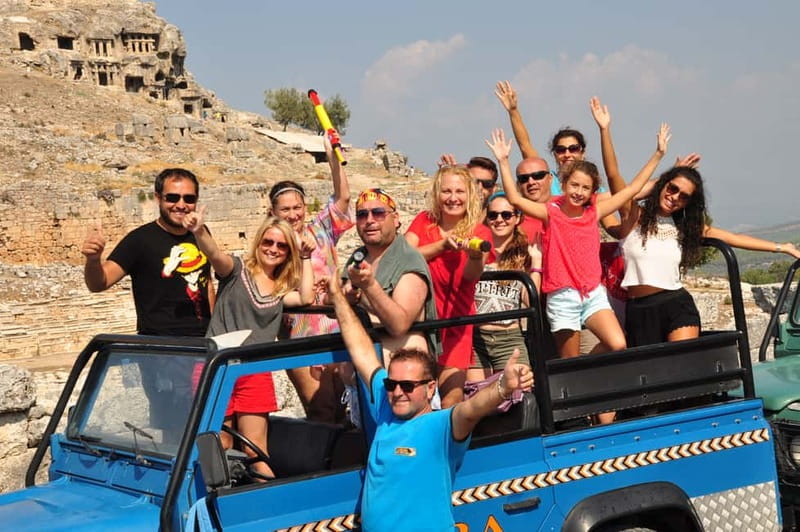 4x4 Jeep Safari - TLOS-SAKLIKENT WİTH BBQ LUNCH - Yakapark trout farm: fish pools, a free swim option, and BBQ