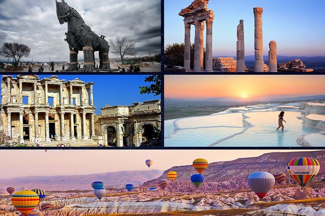 6 Days Turkey Tour Cappadocia, Ephesus, Pamukkale, Gallipoli, Troy Tour - Troy and Pergamon: ancient city walls, then a guided day of legends