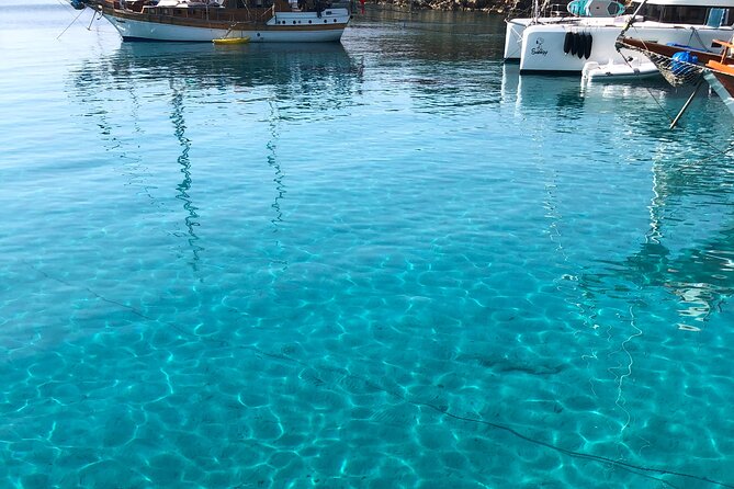 6 Hours Private Charter Boat Tour with Lunch in Bodrum - Red Bay lunch and swimming: clean water and melanur fish