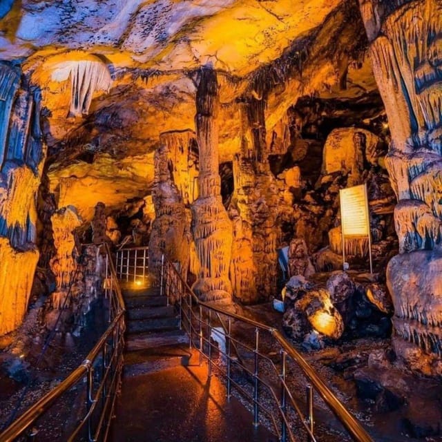 Alanya: City Tour with Cable Car and Damlatas Cave 3 in 1 - Damlatas Cave: Dripping Stones, Stalactites, and a Built-In Reset