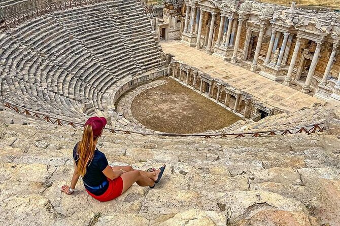 Alanya Express Pamukkale & Hierapolis Day Trip w/Lunch & Pickup - 3 hours at Pamukkale: white terraces, baths, and choosing your vibe