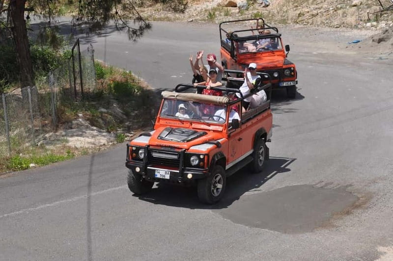 Alanya Jeep Safari: Dim Cave, River & Nature Adventure - Çamlıbel Picnic Area: waterfalls, canyon walking, fishing, and waterslide time