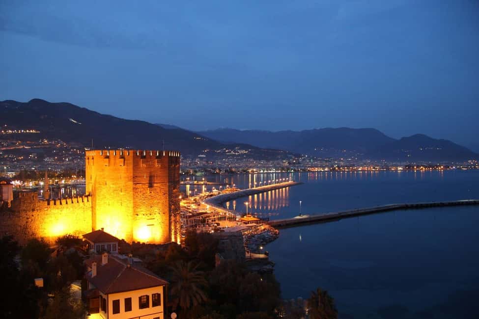 Alanya Night Tour: Castle, Cable Car & Cleopatra Beach - Meeting at Sherlock Restaurant: Start Smart at 17:00