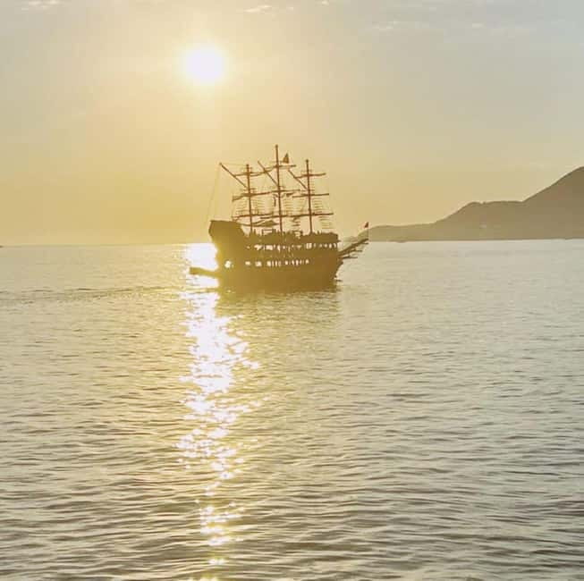 Alanya Pirate Sunset Cruise w/ Foam Party & Optional Drinks - The Red Tower Swim at Golden Hour: Best Photo + Best Timing