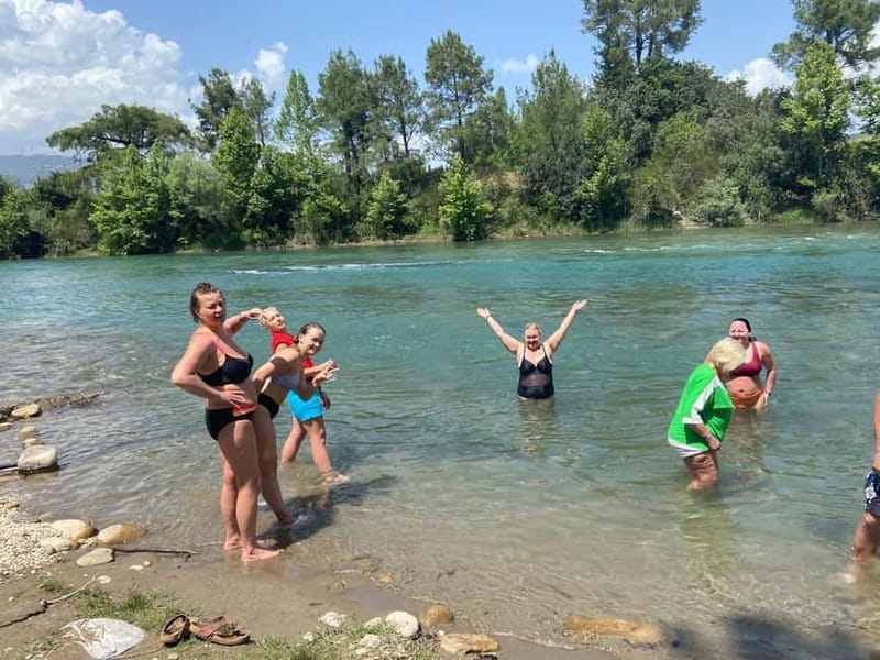 Alanya/Side/Antalya: Canyon Rafting, Buggy & Zipline Tour - Zipline run: a short flight with big payoff (and some sun waiting)