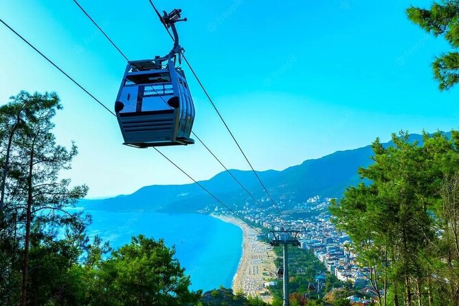 Alanya Sunset City Tour with Cable Car & Transfer by 4x4 Jeep - I Love Alanya Sign at Night: Quick Photos, Big Atmosphere