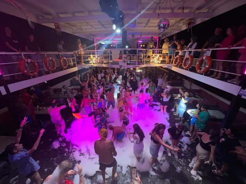 Alanya: Sunset Party Boat, Jeep, Cleopatra Beach & Dinner - The 2.5-Hour Boat Cruise from Alanya Port: Dinner, Swim Breaks, and a Turkish Show