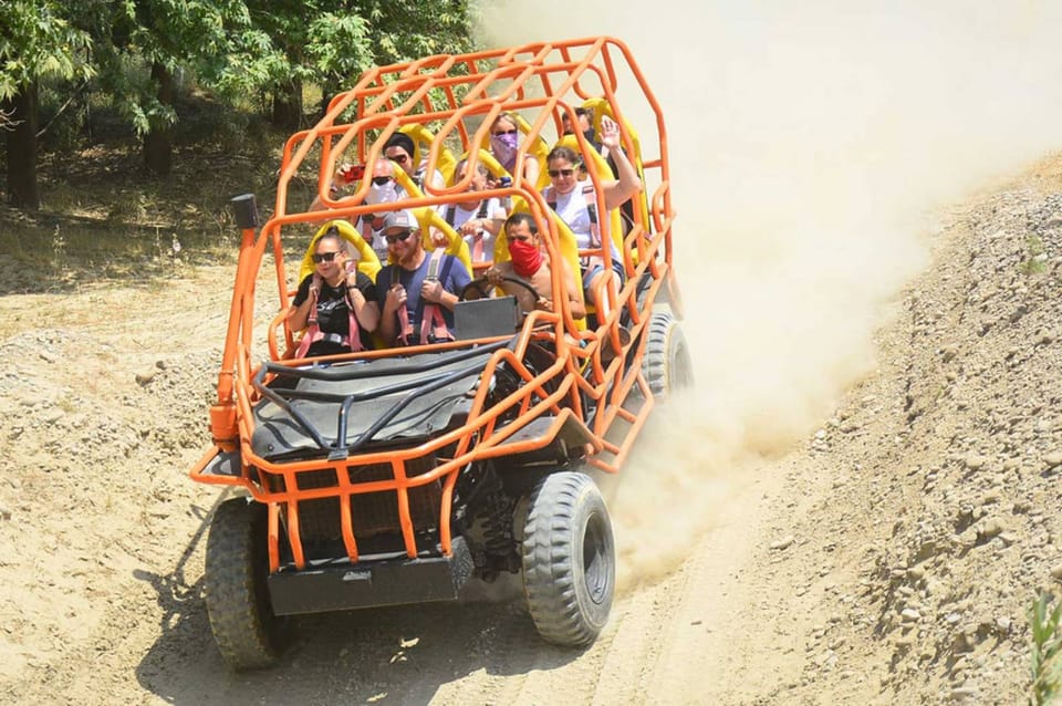 Alanya: Super Combo Quad, Buggy, Rafting & Zipline w/Lunch - Zipline Timing: Fun in the Air, Waiting on the Ground