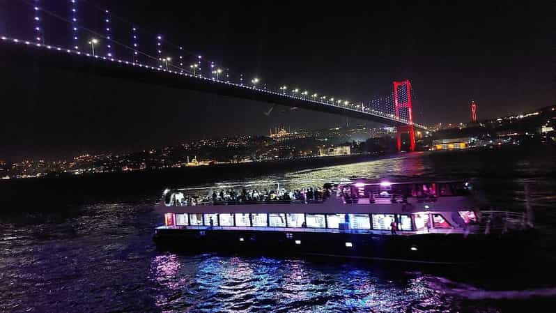 All Inclusive; Istanbul Bosphorus Dinner Cruise w/live shows - The Turkish Night Show: belly dance, henna, whirling dervishes, and DJ energy