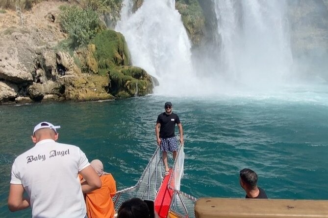 Antalya / Belek / Lara : Waterfall Boat Trip w/ Lunch and Drinks - Lower Düden Waterfalls: the first viewing that feels close