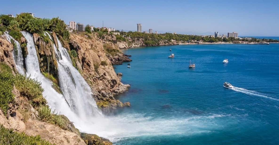 Antalya City Tour With Shopping, Waterfalls, and Boat Tour - Kaleiçi Old Town: Hadrian’s Gate, cobblestones, and shopping time