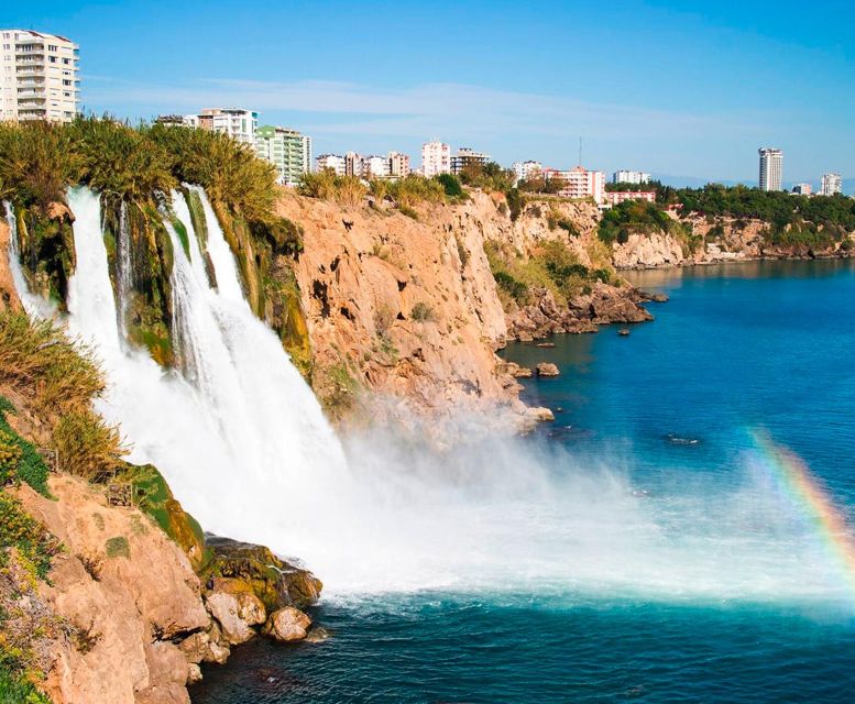 Antalya: Duden Waterfall Relax Boat Trip with Lunch - Lower Düden Waterfall From Sea Level: The 40-Meter Moment