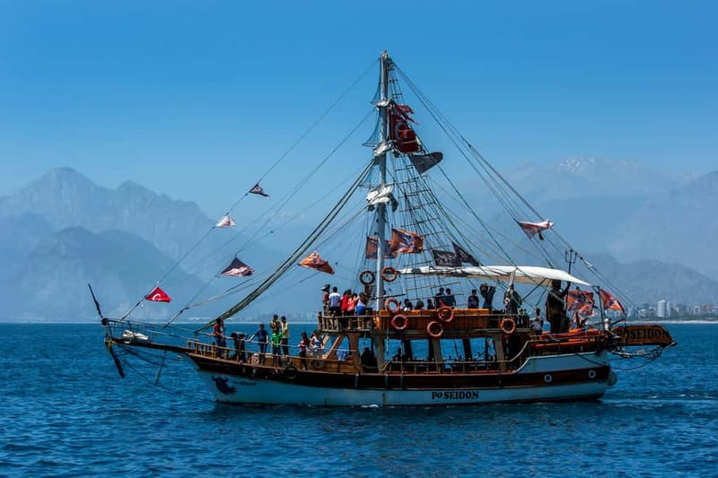 Antalya: Falez Cliffs & Waterfalls Boat Trip with Lunch - Speedboat under the waterfall: optional, but people really mean it