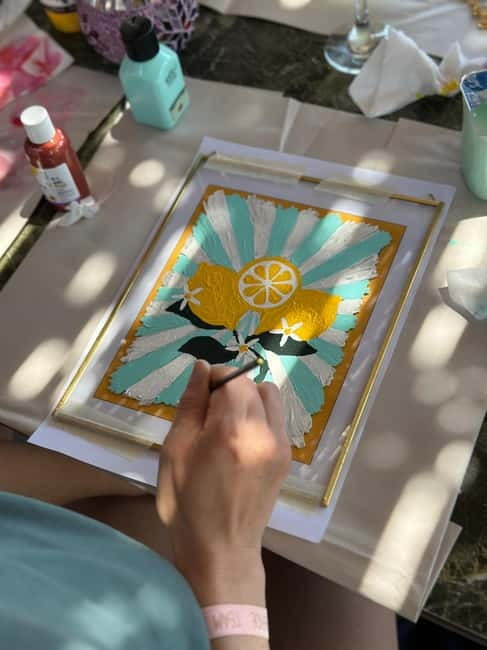 Antalya: Frame Glass Painting Workshop with Turkish Tea - Key things to know before you go