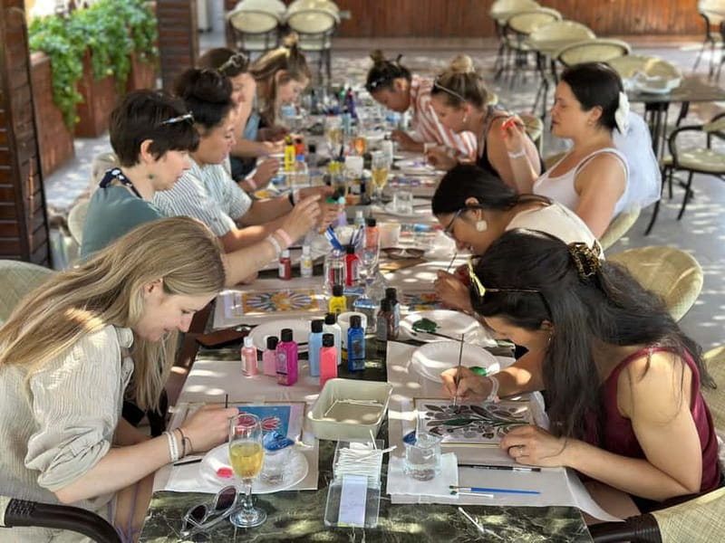 Antalya: Frame Glass Painting Workshop with Turkish Tea - What You’ll Create: A Brass-Covered Glass Frame You Can Fly Home With