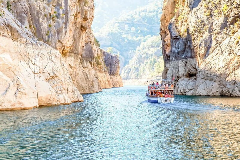 Antalya: Green Canyon Boat Trip w/Lunch near Green Lake - On the Water: Grand Canyon, Little Canyon, and Swimming Stops