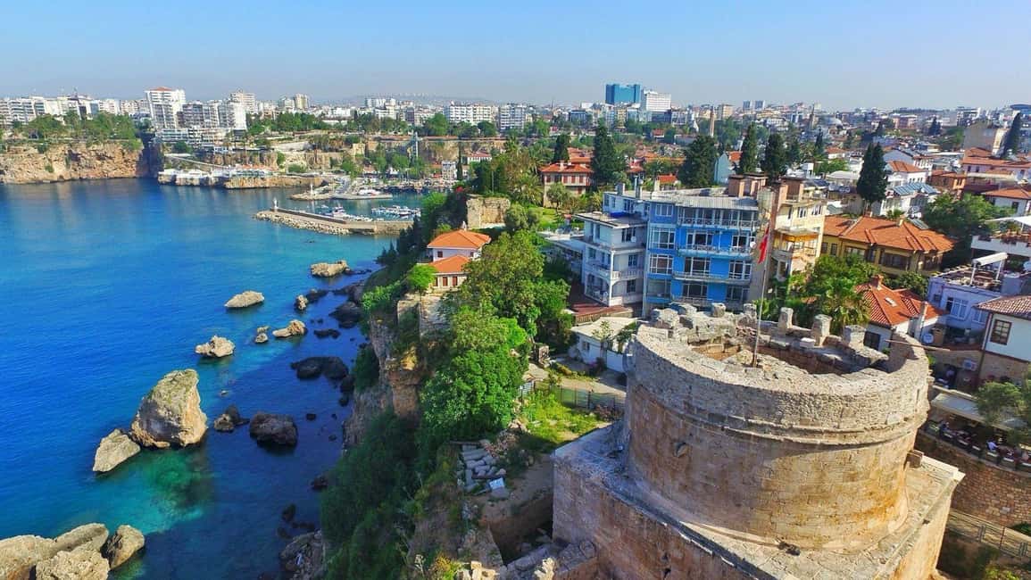 Antalya: Kaleici, Duden Waterfalls And Boat Tour With Lunch - Upper Düden Waterfall: Caves, Picnic Areas, and That 22-Meter Feel