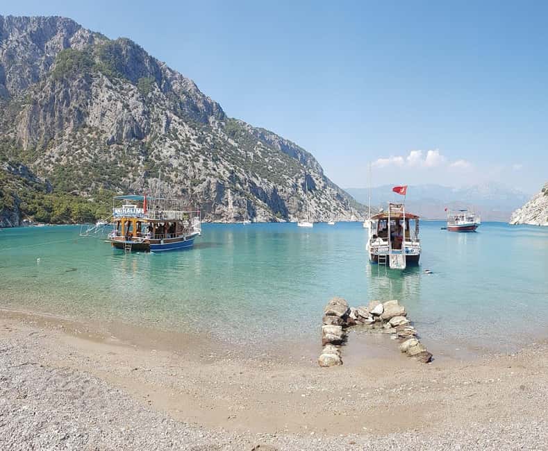 Antalya/Kemer: Adrasan Porto Genoese Boat Trip w/Mud Baths - Fosforlu Cave: The Glowing Water Moment, With Weather Strings Attached