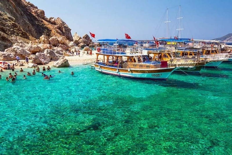Antalya/Kemer: Adrasan Suluada Island Boat Tours with Lunch - The boat cruise along the coast: constant views and the Lycian Way angle