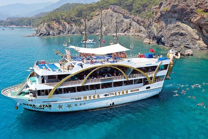 Antalya / Kemer : Mega Star Party Boat Trip w/ Lunch & Transfer - Getting to the boat: pickup from your hotel security gate