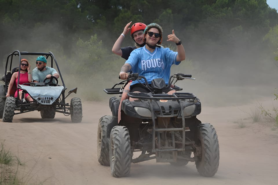 Antalya Kemer Merkez Transferli Quad Safari - The Big Moment: Lara Beach Area and the Swim Stop
