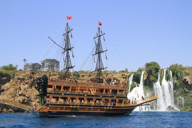 Antalya Lara Pirate Boat Day Trip with Lunch & Soft Drink - Antalya Waterfalls stop: a quick hit of splashy scenery