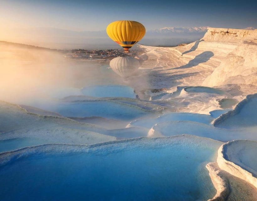 Antalya: Pamukkale Guided Tour With Optional Balloon Flight - Entering Pamukkale terraces with a guide: geology + rules you’ll want to know