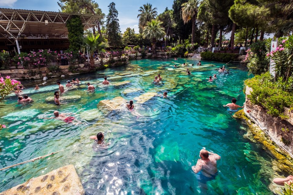 Antalya: Pamukkale Hot Springs & Hierapolis Small Group Tour - Cleopatra Antique Pools: what happens when access is closed