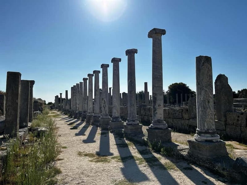 Antalya: Perge Ancient City Tour - Colonnaded Street and fountains: the everyday rhythm