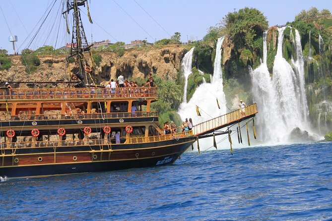 Antalya Pirate Boat Tour with Lunch & Free Soft Drinks - Coastal cruising near Antalya: cliffs, coves, and possible waterfall views