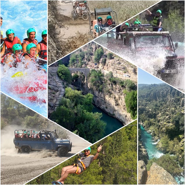 Antalya: Rafting Jeep Buggy&Quad Safari zipline canyon visit - Quad or buggy safari: choosing your pace on rugged terrain