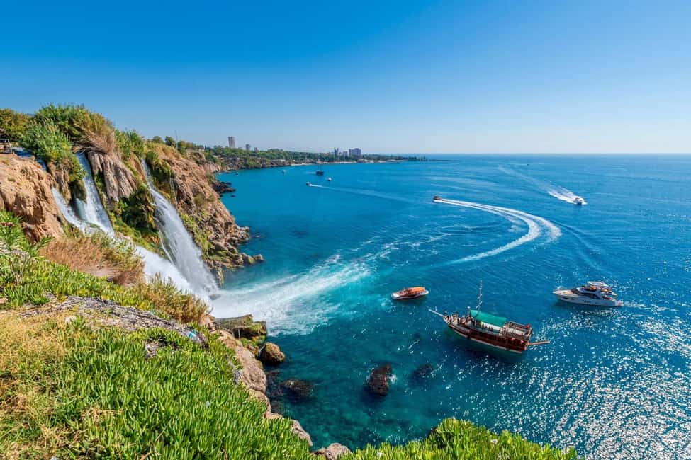 Antalya Relax Boat Trip w/Lunch, Soft Drinks & Transfer - Entering Antalya by boat instead of by traffic
