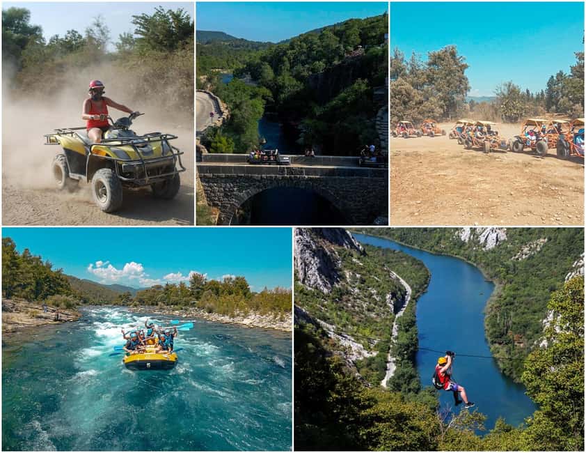 Antalya/Side: Quad, Buggy, Rafting & Zipline Tour with Lunch - From Side to the Taurus Mountains: what the morning drive delivers