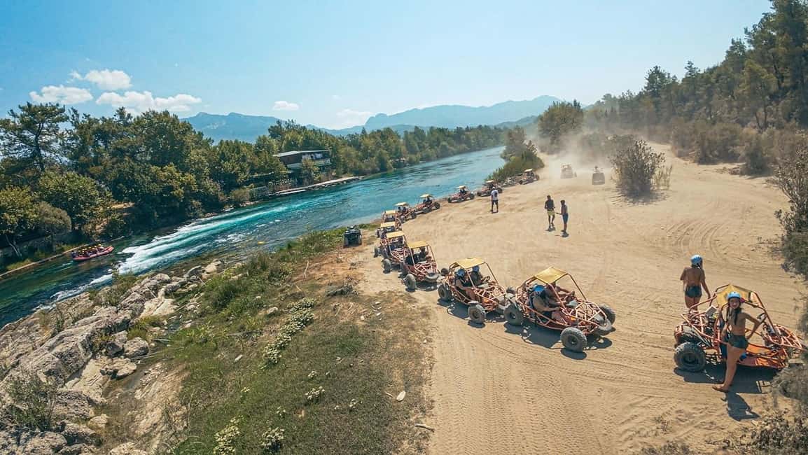 Antalya/Side: Quad, Buggy, Rafting & Zipline Tour with Lunch - Zipline over the river: short flight, big emotion
