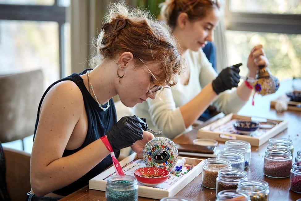 Antalya: Traditional Mosaic Lamp Workshop - A Glowing Break - The Studio Setup and How the Session Really Feels