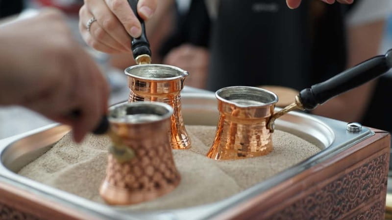 Antalya: Turkish Coffee Brewing on Sand & Fortune Telling - Choose and grind your beans: the part you’ll actually remember
