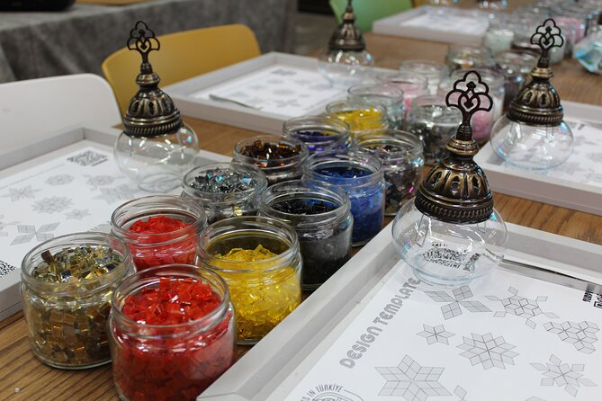 Antalya: Turkish Mosaic Lamp Workshop in Old Town – All Included - The Hands-On Mosaic Steps: From Glass Pieces to a Finished Lamp