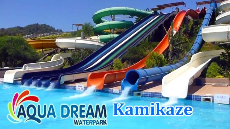 Aqua Dream Water Park in Marmaris Turkey - The main event: 24 slides and how to pace unlimited fun
