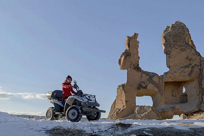 Atv tour in Cappadocia - Stop 1: Rose Valley’s sharp ridges and pink tones