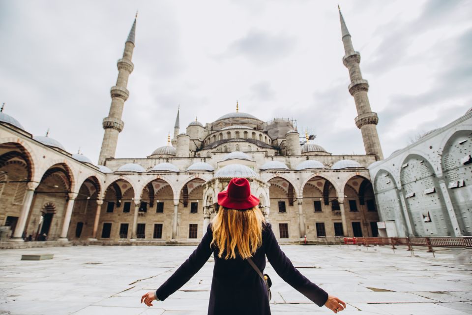 Blue Mosque: Art and Symbolism Guided Group Walking Tour - Entering the Sultan Ahmed Mosque: what the guide helps you notice