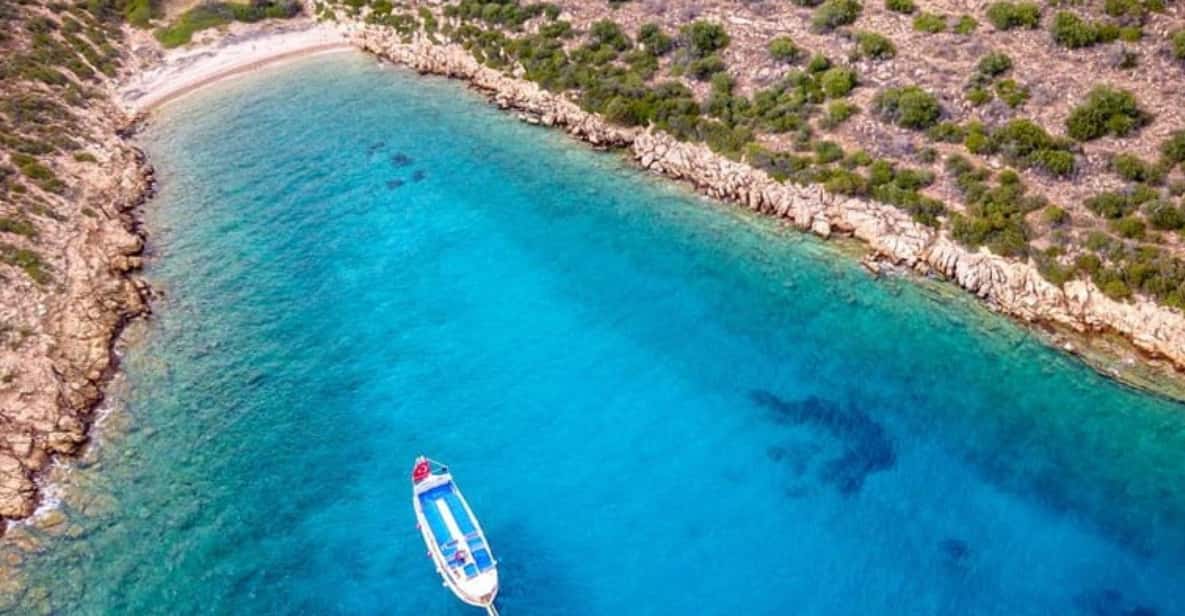 Bodrum Orak Island Boat Cruise with Lunch and Swimming - Onboard setup: two decks, lunch that keeps you going, and tea later