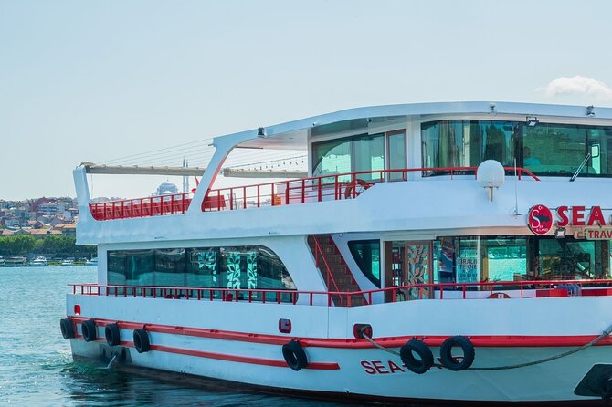 Bosphorus Cruise Tour Istanbul - Europe side return: Dolmabahçe, Rumeli Fortress, and Galata Tower views