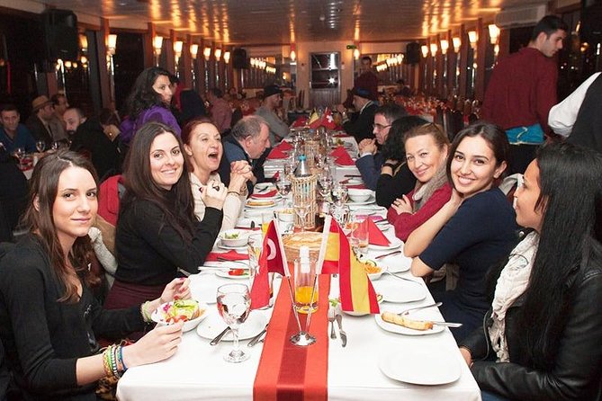 Bosphorus Night Cruise with Dinner, Shows and Party - Dinner you can actually eat: mezze platter and main choices