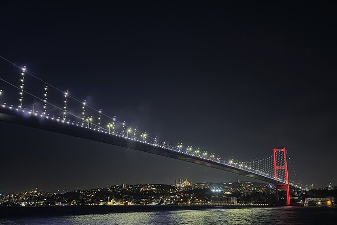 Bosphorus Night Lights: Guided Cruise With Tea and Cookies - Two Bridges, Two Continents: 15 July Martyrs and Fatih Sultan Mehmet