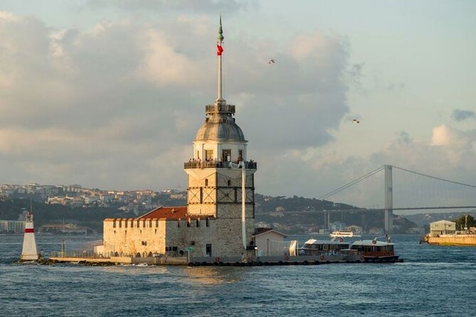 Bosphorus Sunset Guided Cruise Tour - Maiden Tower and Topkapı views to close the loop