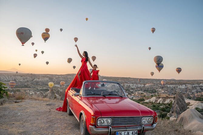 Cappadocia Classic Car Sunset or sunrise - Stop 1 in Göreme: short pre-drive time that keeps you from rushing