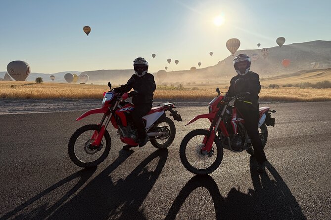 Cappadocia Enduro Motorcycle Tours - Stop 1: Love Valley and the hot air balloon sunrise moment