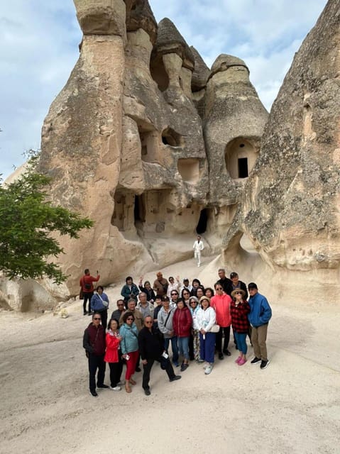 Cappadocia: Full Day Red Tour With Lunch & Ticket - Pasabag (Monks Valley): fairy chimneys up close, with wind in the mix